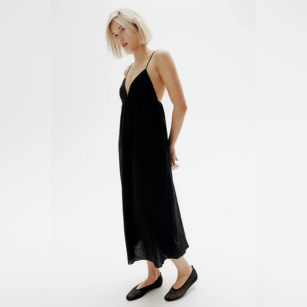 Tie-Detail Maxi Dress
